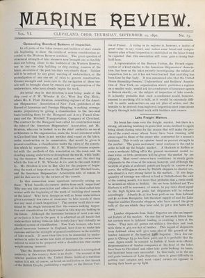 Marine Review (Cleveland, OH), 29 Sep 1892