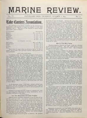 Marine Review (Cleveland, OH), 6 Oct 1892