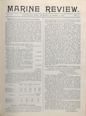 Marine Review (Cleveland, OH), 13 Oct 1892