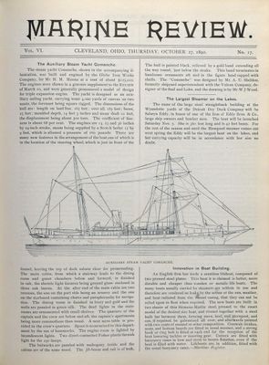 Marine Review (Cleveland, OH), 27 Oct 1892