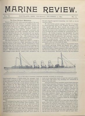 Marine Review (Cleveland, OH), 15 Dec 1892