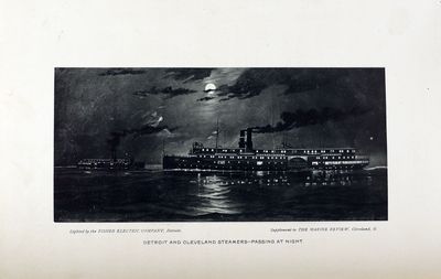 Detroit and Cleveland Steamers -- Passing at Night