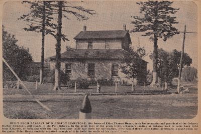 Old Port Oshawa in Rebellion Days: Schooner Days CCLXXXI (281)