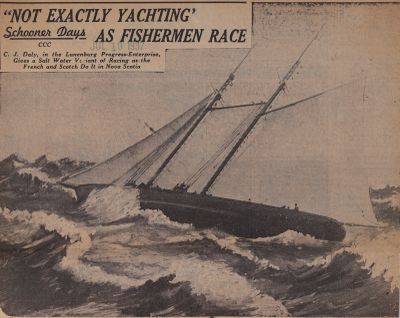 &quot;Not Exactly Yachting&quot; as Fishermen Race: Schooner Days CCC (300)