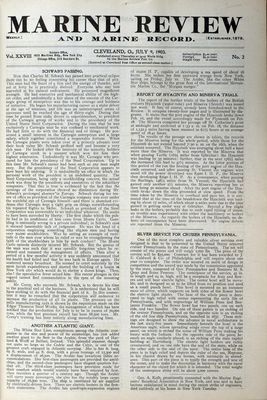 Marine Review (Cleveland, OH), 9 Jul 1903