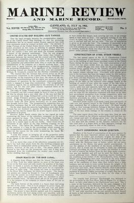 Marine Review (Cleveland, OH), 16 Jul 1903