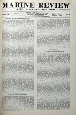 Marine Review (Cleveland, OH), 12 Nov 1903