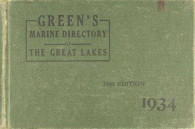 Green's Marine Directory of the Great Lakes, 1934