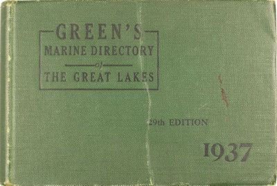 Green's Marine Directory of the Great Lakes, 1937