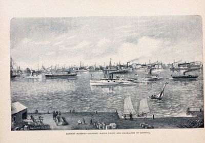 Detroit Harbor -- Showing Water Front and Character of Shipping