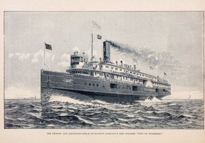 The Detroit and Cleveland Steam Navigation Company's New Steamer &quot;City of Mackinac.&quot;