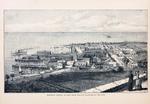 Mackinac Village, as seen from the gun platform of the fort.