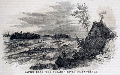 Rapids near &quot;The Cedars&quot; -- River St. Lawrence