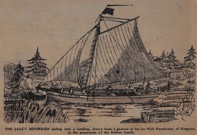 Rideau Trade - its Sovereign: Schooner Days DCCXVII (717)