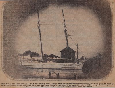 &quot;Brittania&quot; To Rescue MacKenzie's Press Went Into Bay: Schooner Days DCCXVIII (718)