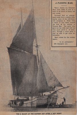 The Bale of the BAILEY: Schooner Days DCCXXVI (726)