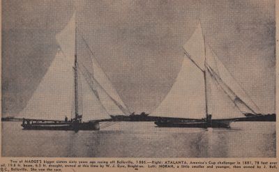 Big Yachts in Quinte Bullion and Bills: Schooner Days DCCCXXII (822)