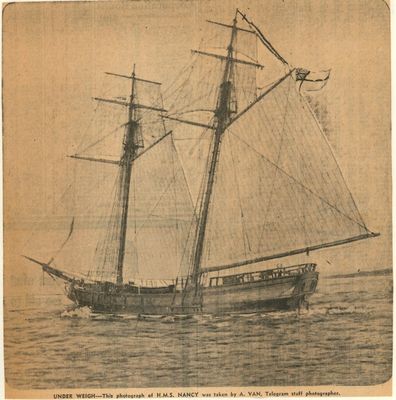 H.M.S. &quot;Nancy&quot;, 1789-1814 Comes to Town: Schooner Days DCCCXCIII (893)