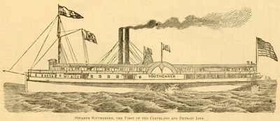 Steamer SOUTHERNER, the First of the Cleveland and Detroit Line