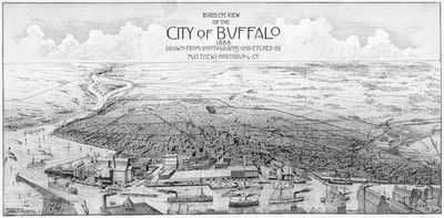 Bird's Eye View of the City of Buffalo, 1888