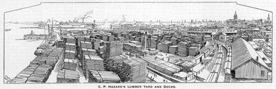 C. P. Hazard's Lumber Yard and Docks