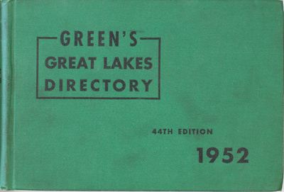 Green's Great Lakes Directory, 1952