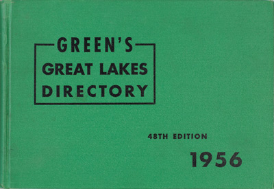 Green's Great Lakes Directory, 1956