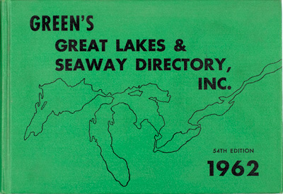 Green's Great Lakes & Seaway Directory, 1962