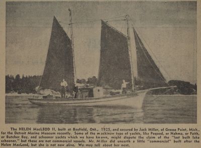 &quot;Last Lake Built Schooner Afloat&quot;: Schooner Days MXXXVIII (1038)