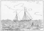 Schooner John Magee Striking Her Fly