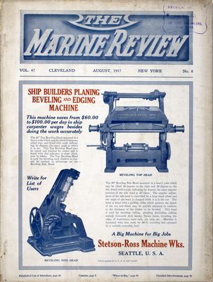 Marine Review (Cleveland, OH), August 1917