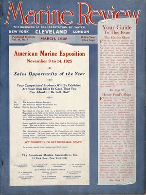 Marine Review (Cleveland, OH), March 1925