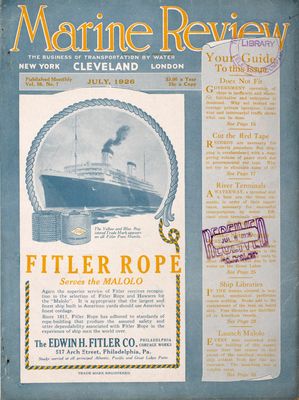 Marine Review (Cleveland, OH), July 1926