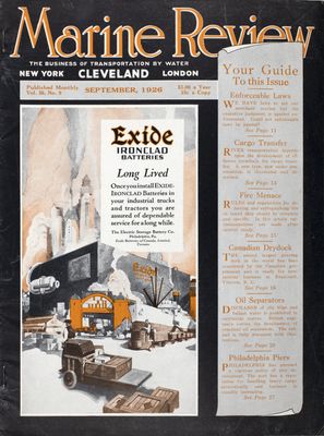 Marine Review (Cleveland, OH), September 1926