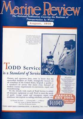 Marine Review (Cleveland, OH), August 1931