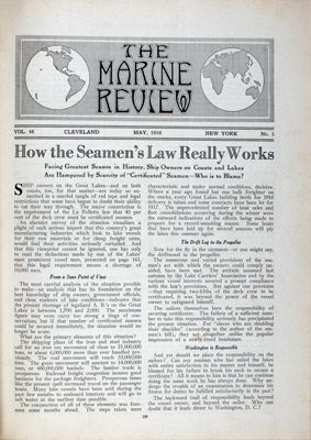 Marine Review (Cleveland, OH), May 1916