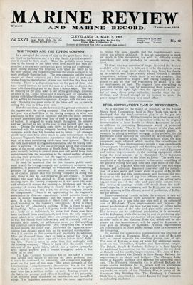 Marine Review (Cleveland, OH), 5 Mar 1903