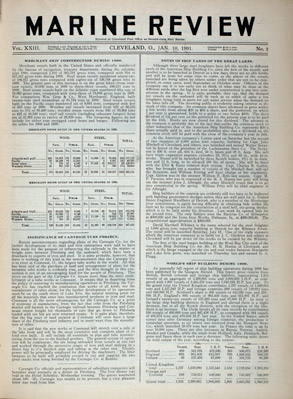 Marine Review (Cleveland, OH), 10 Jan 1901