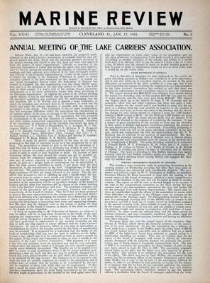 Marine Review (Cleveland, OH), 17 Jan 1901