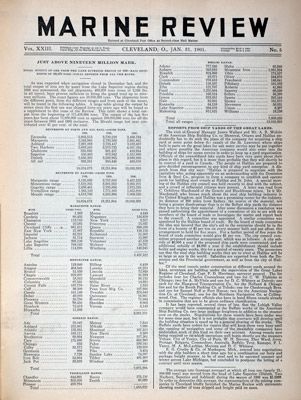 Marine Review (Cleveland, OH), 31 Jan 1901