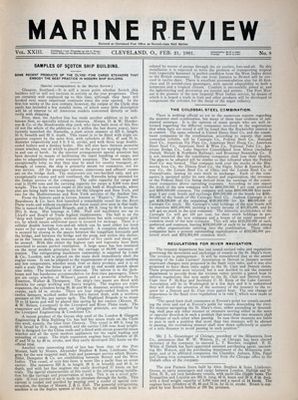 Marine Review (Cleveland, OH), 21 Feb 1901