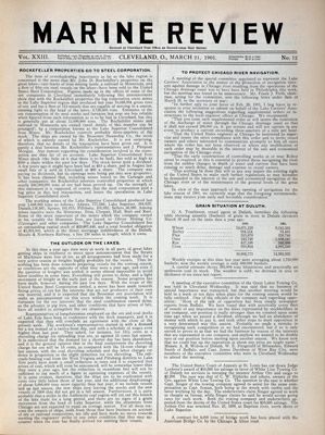 Marine Review (Cleveland, OH), 21 Mar 1901