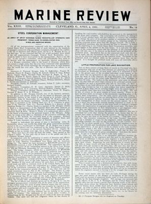 Marine Review (Cleveland, OH), 4 Apr 1901