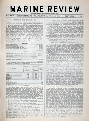 Marine Review (Cleveland, OH), 26 Jul 1900