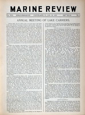 Marine Review (Cleveland, OH), 18 Jan 1900