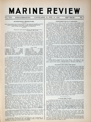 Marine Review (Cleveland, OH), 15 Feb 1900