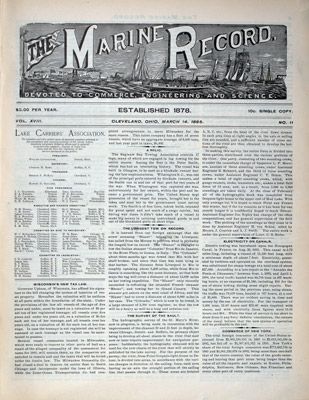 Marine Record (Cleveland, OH), March 14, 1895