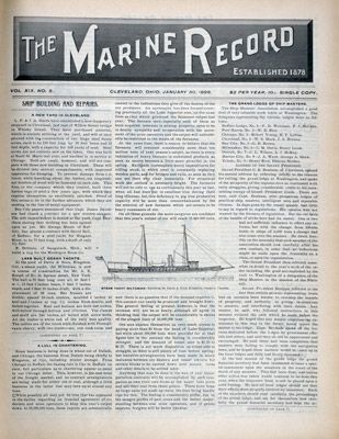 Marine Record (Cleveland, OH), January 30, 1896