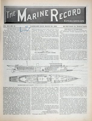 Marine Record (Cleveland, OH), March 26, 1896