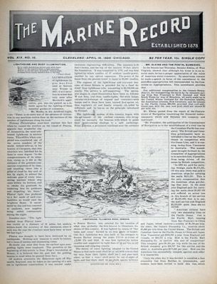 Marine Record (Cleveland, OH), April 16, 1896